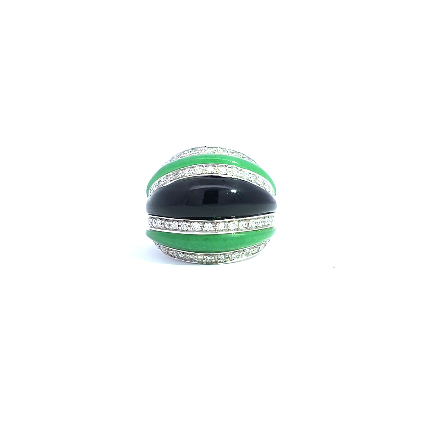 18k wit gouden ring met onyx jade amsterdam Bruens