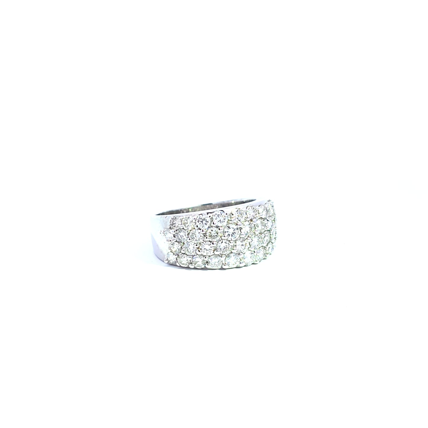 Diamond Multi-Stone Ring in White Gold Amsterdam Bruens