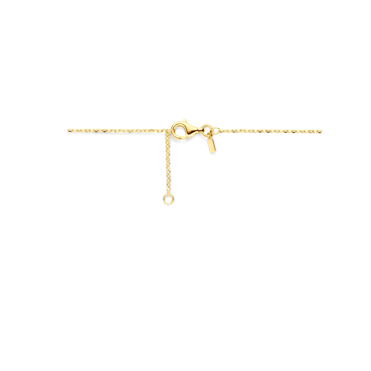 Yellow gold necklace lock