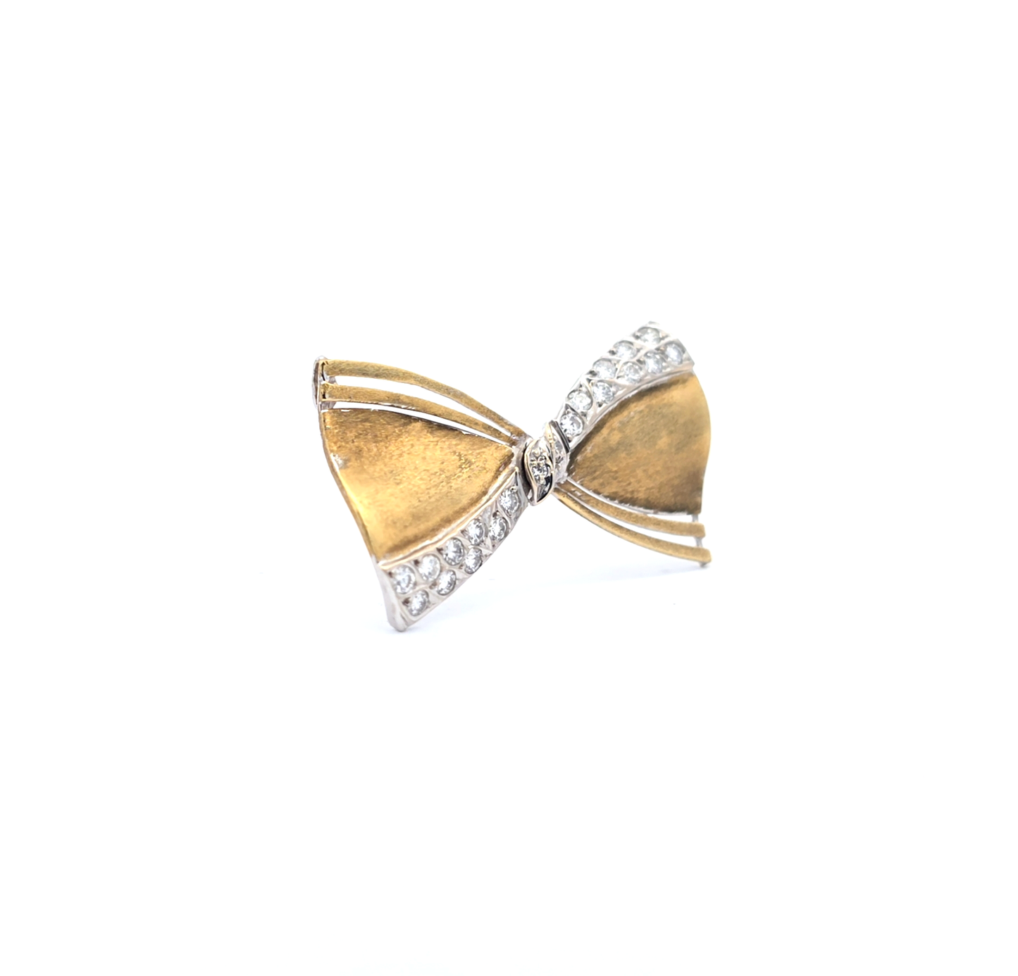 bi color golden brooche