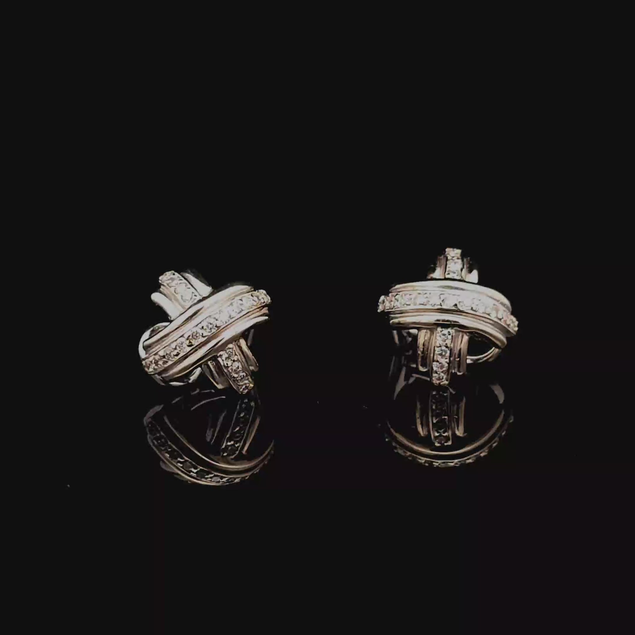 tiffany cross earring video  bruens fine jewelry amsterdam
