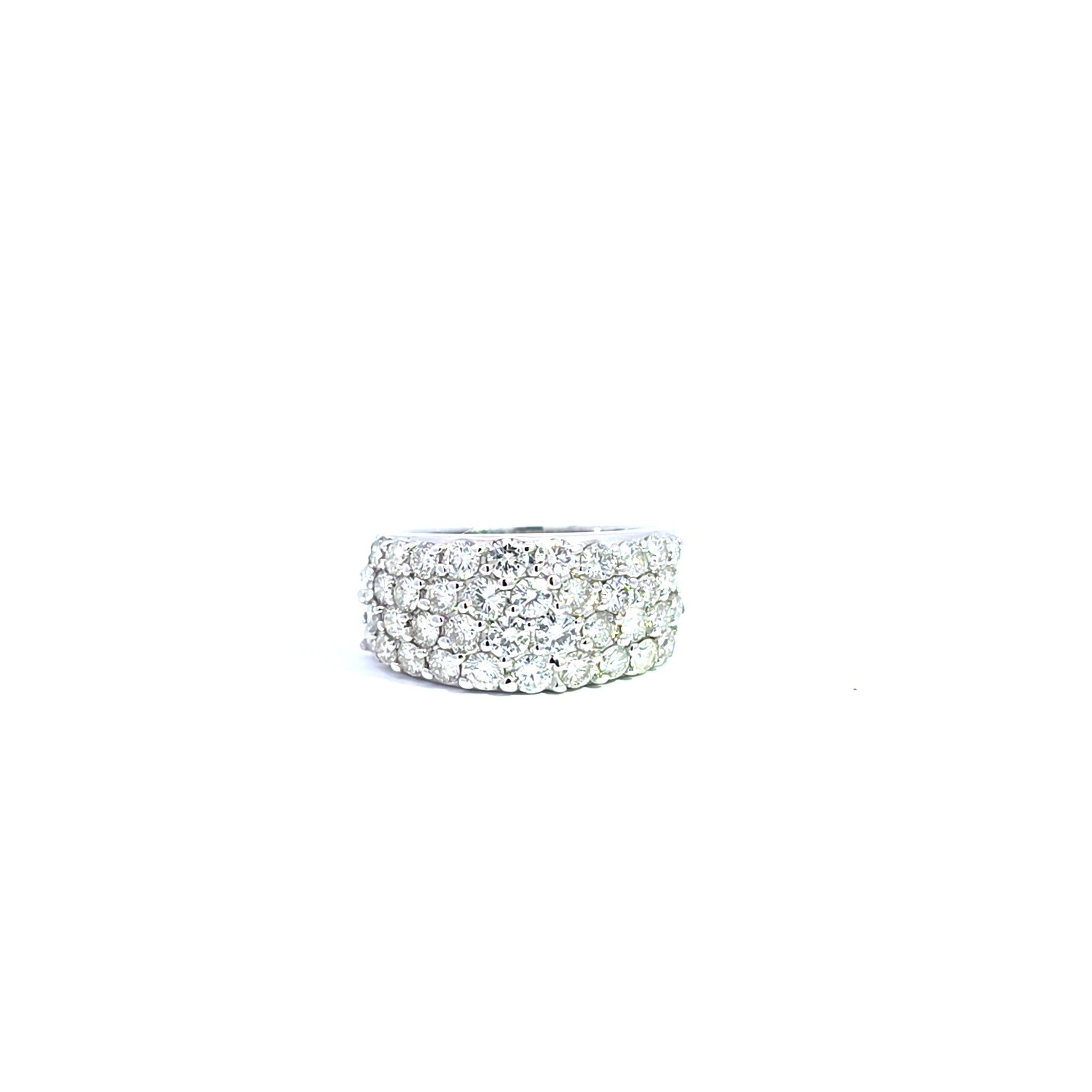 Diamond Multi-Stone Ring in White Gold Amsterdam Bruens