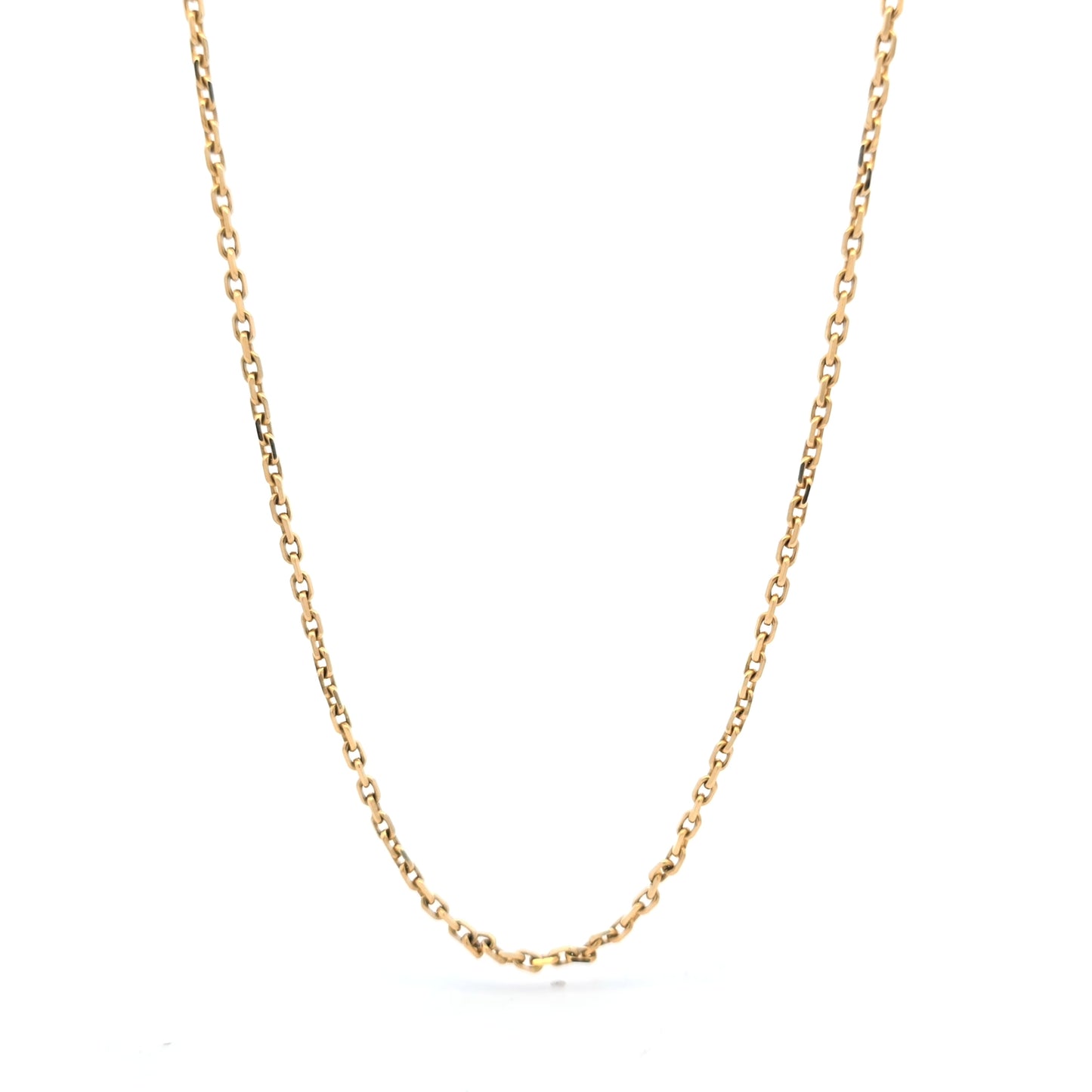 Elegant 18k Yellow Gold Chain Necklace