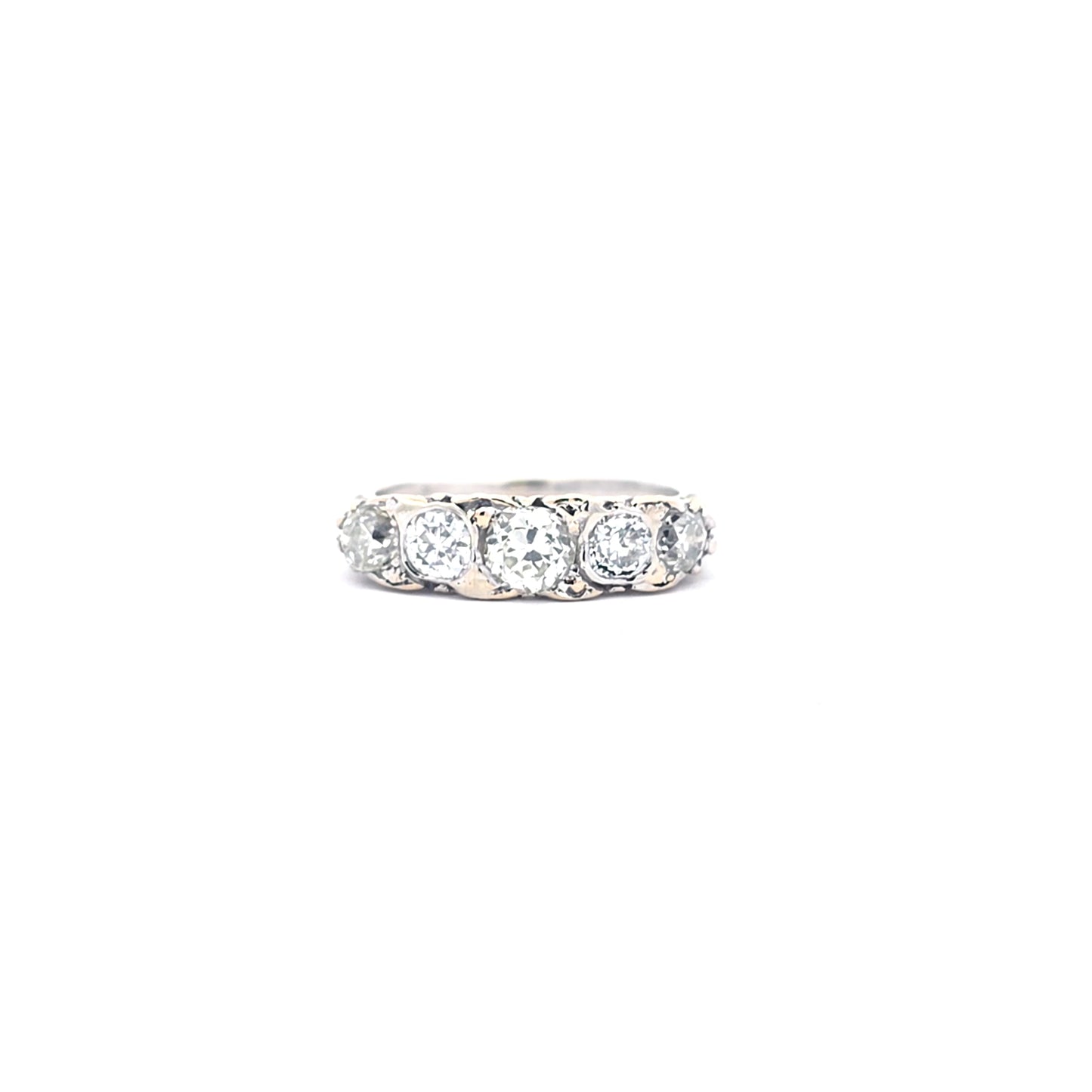 Five-Stone Bolsjevik Diamond Band in 18K White Gold