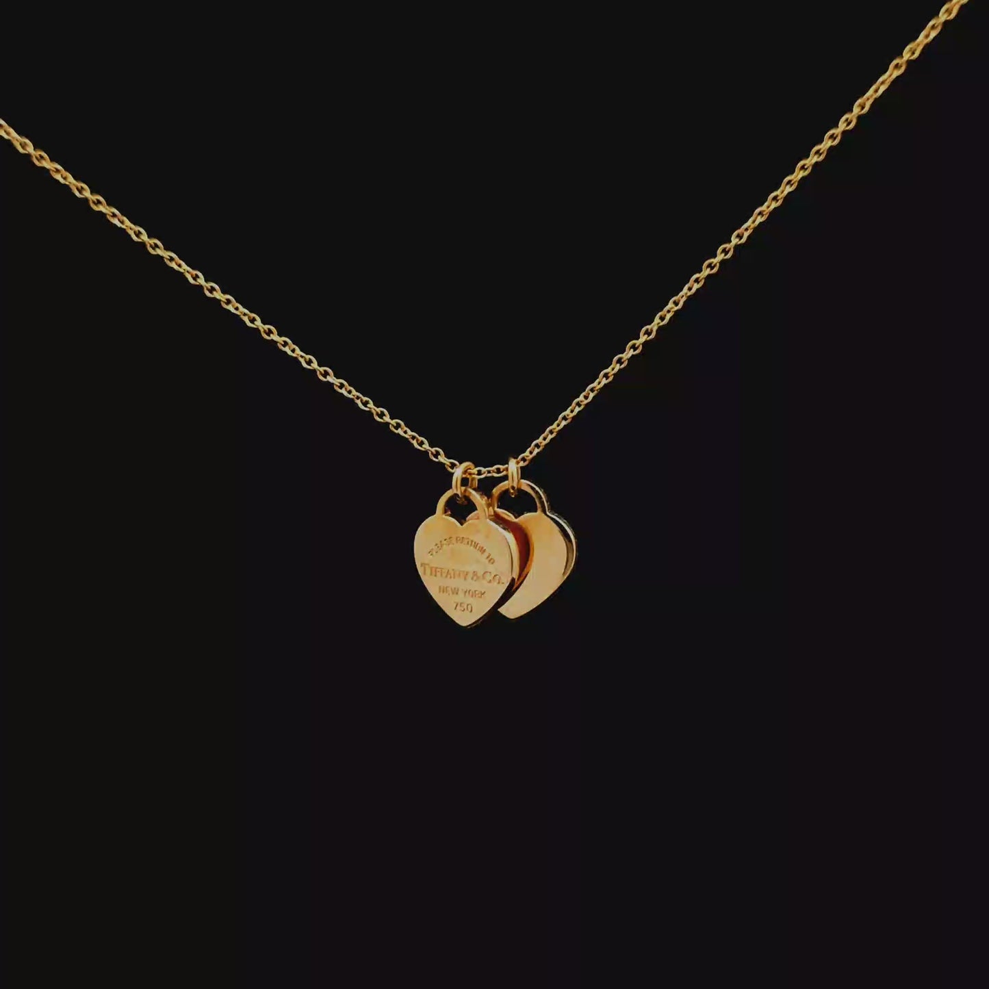 18k Yellow Gold 'Return to Tiffany' Tiffany & Co Charm Necklace