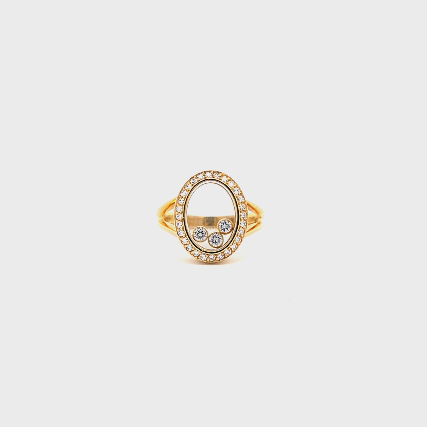 Vintage Chopard Happy Diamond ring