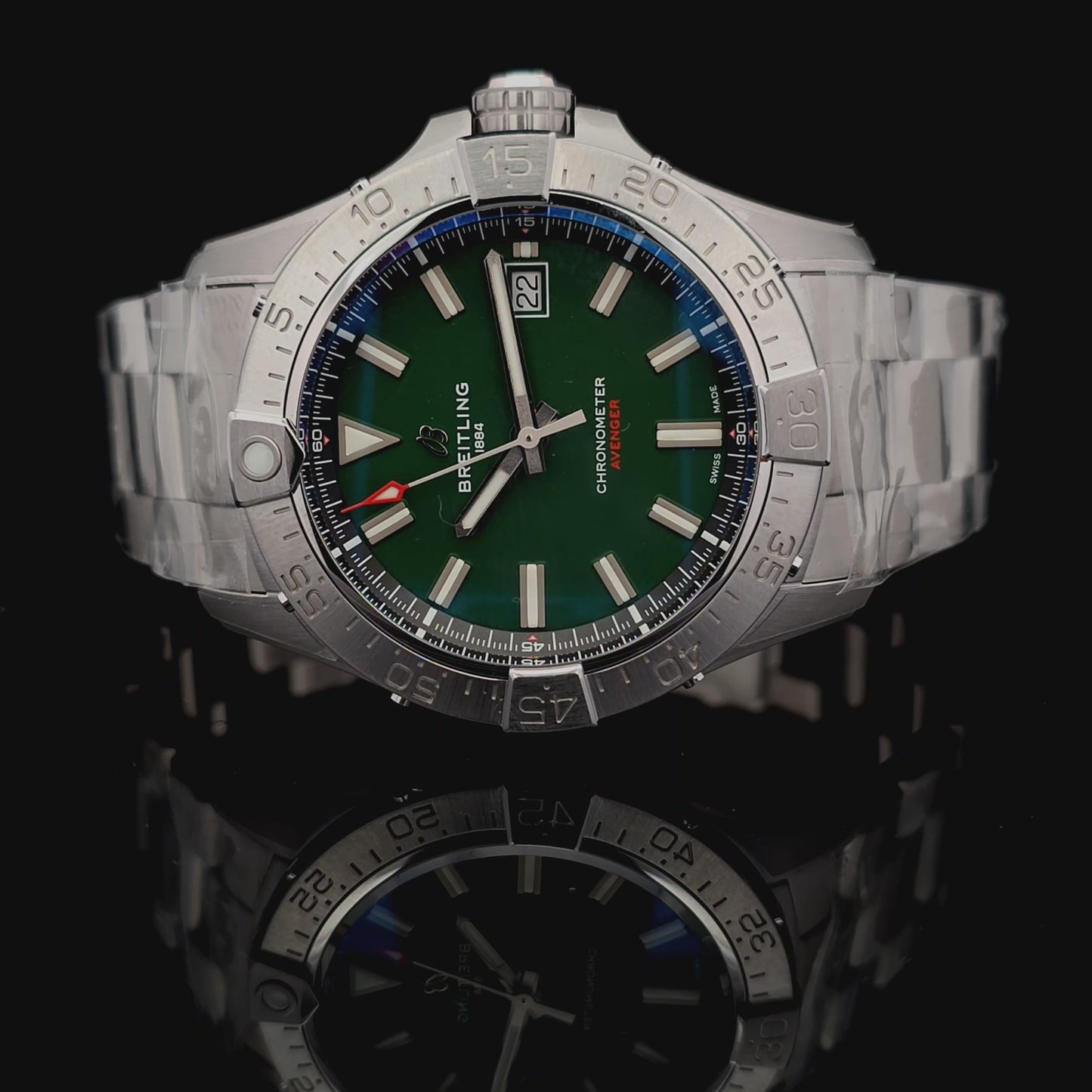 breitling avenger green dial video bruens fine jewelry amsterdam