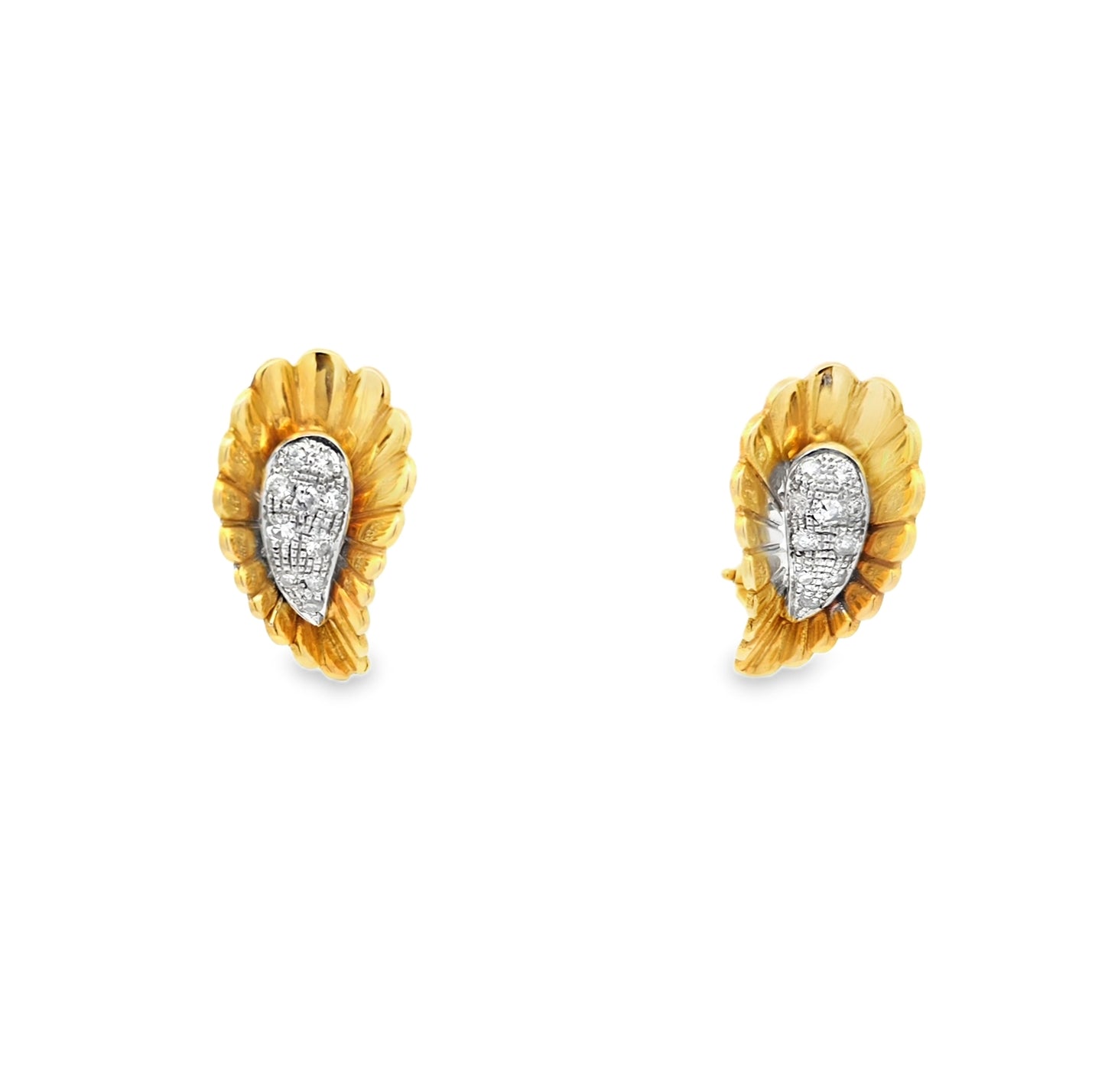 vintage earrings with diamonds in amsterdam bruens fine jewelry